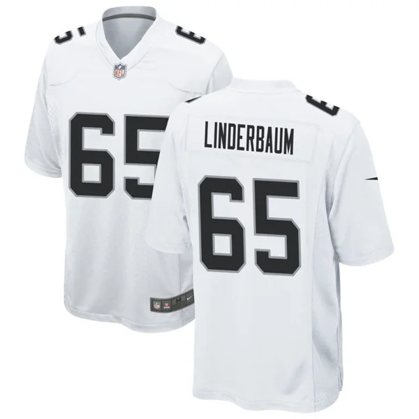 Youth Las Vegas Raiders #65 Tyler Linderbaum Nike White Limited Jersey