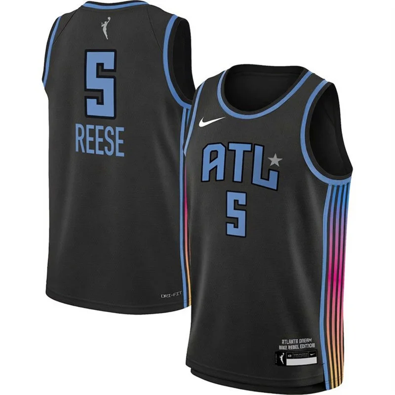 Atlanta Dream #5 Angel Reese Nike Anthracite Rebel Edition Victory Player Jersey