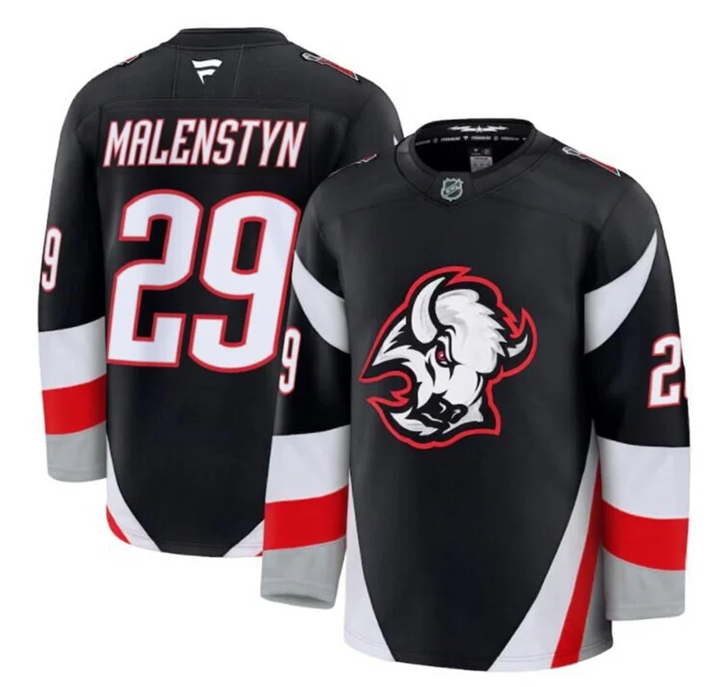 Men's Buffalo Sabres #29 Beck Malenstyn Fanatics Black Alternate Premium Jersey
