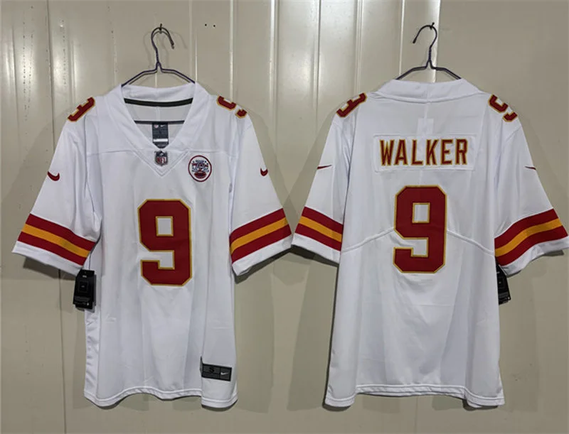Men's Kansas City Chiefs #9 Kenneth Walker III Nike White Vapor F.U.S.E. Limited Jersey