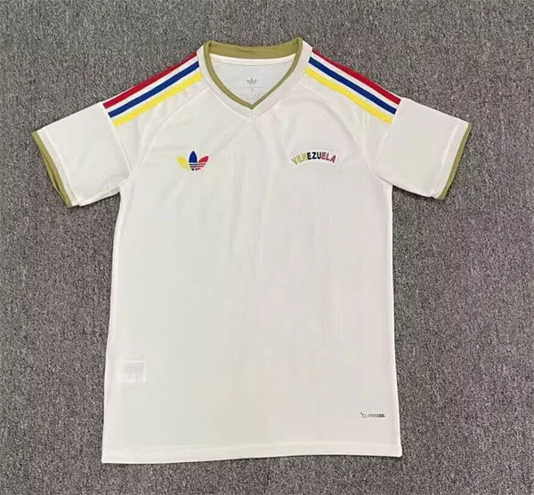 Venezuela National Soccer Blank 2026 Away White Replica Soccer Team Jersey