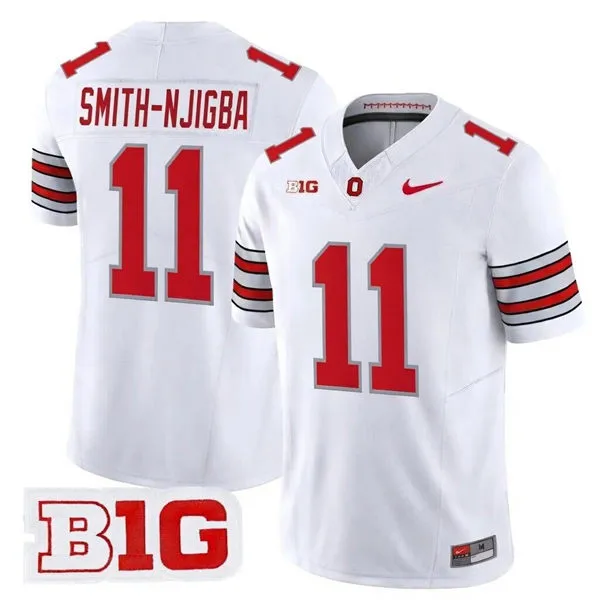 Men's Ohio State Buckeyes #11 Jaxon Smith-Njigba 2026 White Sub Zero F.U.S.E Limited Football Jersey