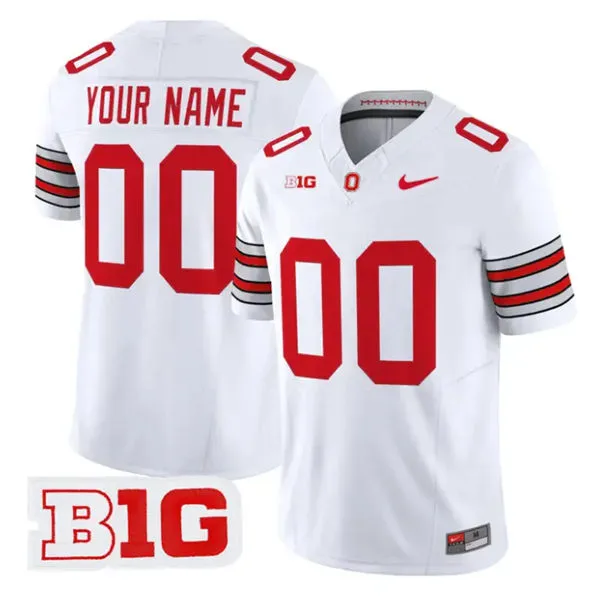 Ohio State Buckeyes Custom 2026 White Sub Zero F.U.S.E Limited Football Jersey