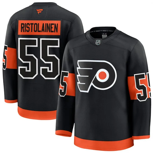 Mens Philadelphia Flyers #55 Rasmus Ristolainen Fanatics Black Alternate Premium Jersey