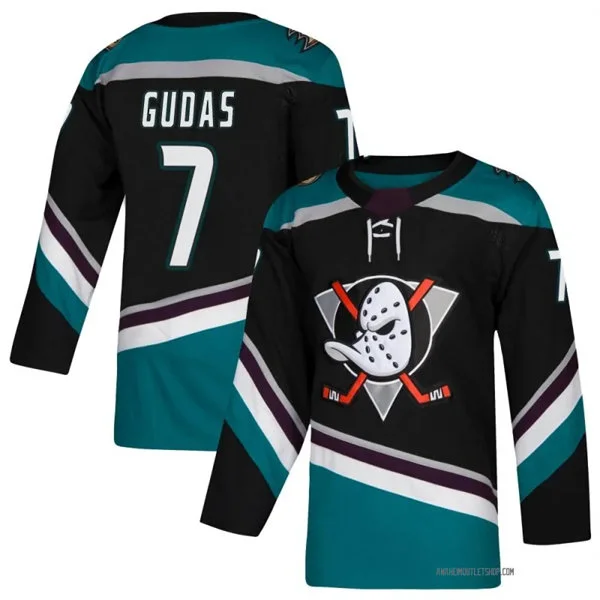 Mens Anaheim Ducks #7 Radko Guda Fanatics Black Alternate Jersey