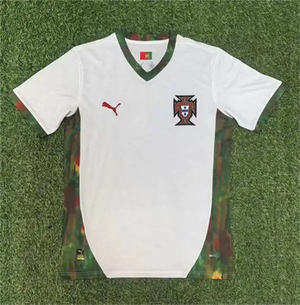 Mens Portugal Soccer Blank White 2026 Camo Flag Special Edition Jersey