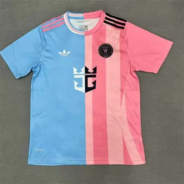 Mens Inter Miami CF 2025Pink & Blue Dual Tone Split Jersey