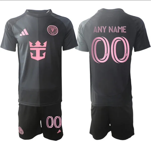 Men's Inter Miami CF 2026 Black Away Presagio Soccer Custom Jersey Kit
