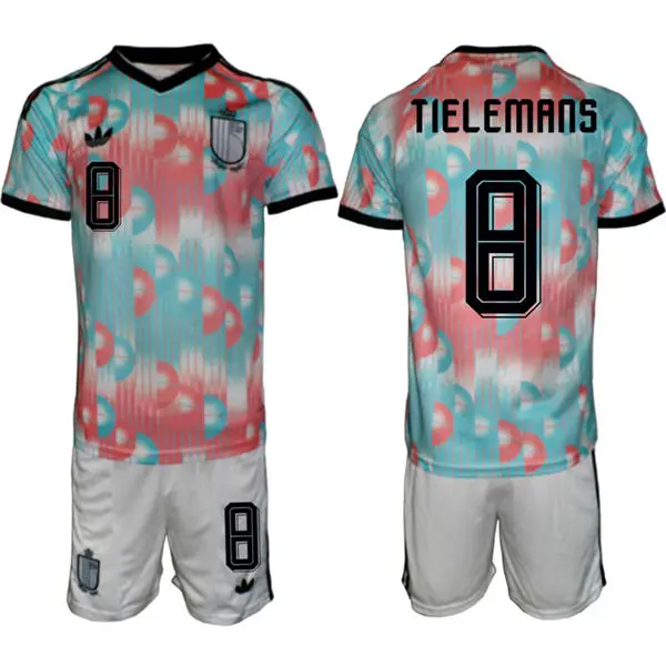 Men's Belgium National Team #8 Youri Tielemans Blue Away 2026 FIFA World Cup Soccer Jersey Kit