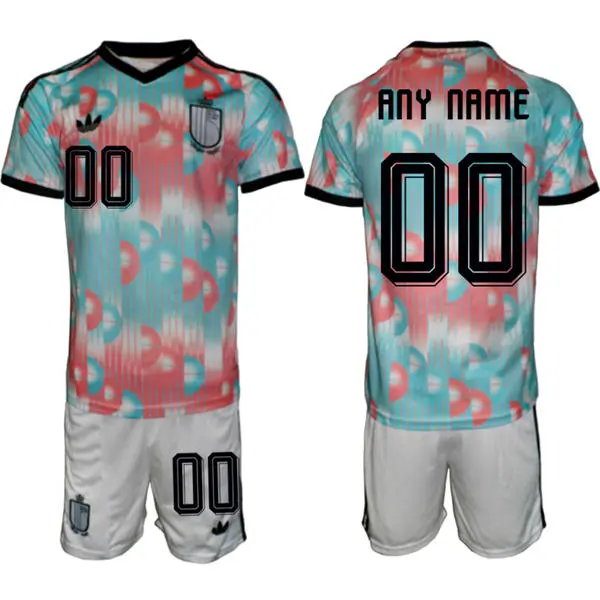Mens Belgium Soccer National Team Blue Away 2026 FIFA World Cup Custom Jersey Kit