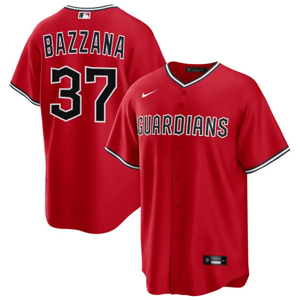 Mens Cleveland Guardians #37 Travis Bazzana Nike Red Alternate Limited Jersey