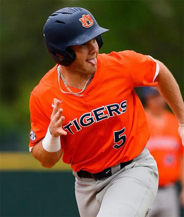 Auburn Tigers Custom 2026 Orange Tigers Baseball Game Jersey