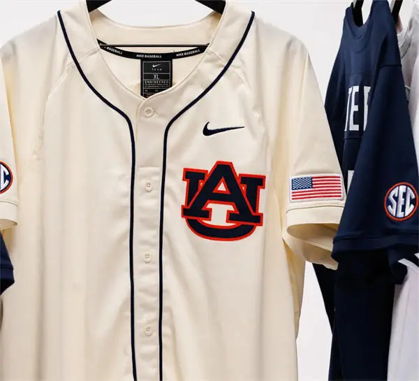 Auburn Tigers Custom 2026 Natural AU Baseball Game Jersey