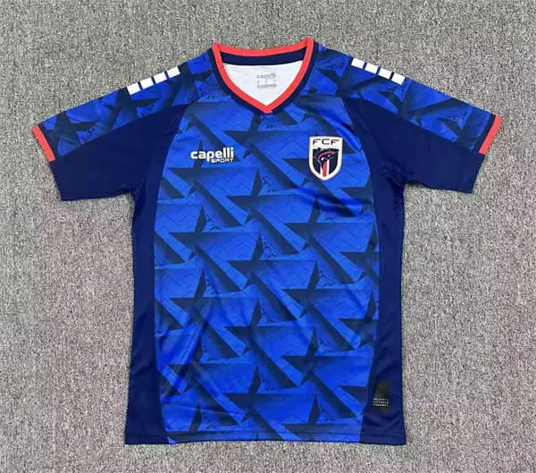 Mens Cape Verde Soccer Blank Home Blue 2026 FIFA World Cup Team Jersey