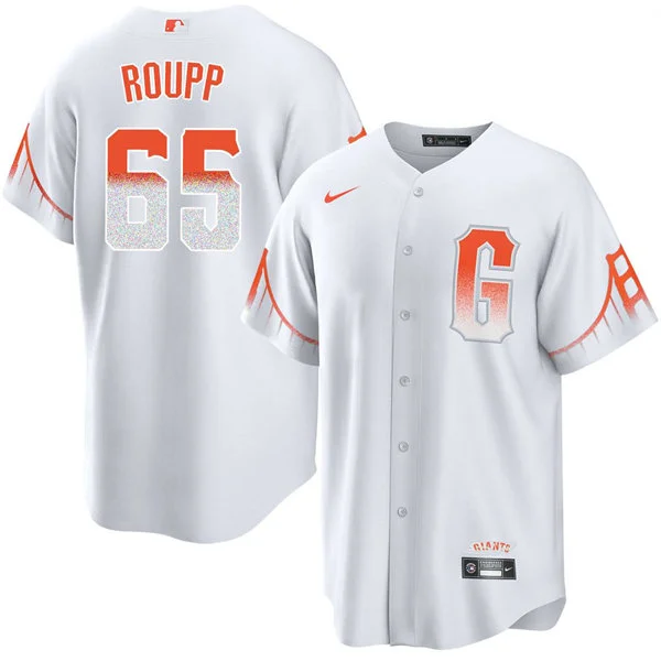 Mens San Francisco Giants #65 Landen Roupp Nike White City Connect Limited Jersey