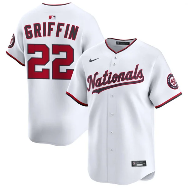 Men's Washington Nationals #22 Foster Griffin Nike White Home Limited Jersey