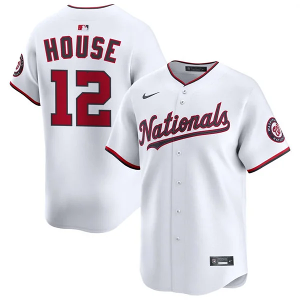 Men's Washington Nationals #12 Brady House Nike White Home Limited Jersey