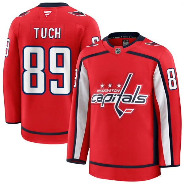 Men's Washington Capitals #89 Alex Tuch Fanatics Home Red Premium Jersey