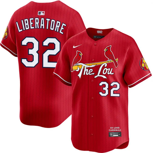 Men's St. Louis Cardinals #32 Matthew Liberatore Scarlet City Connect Limited Jersey
