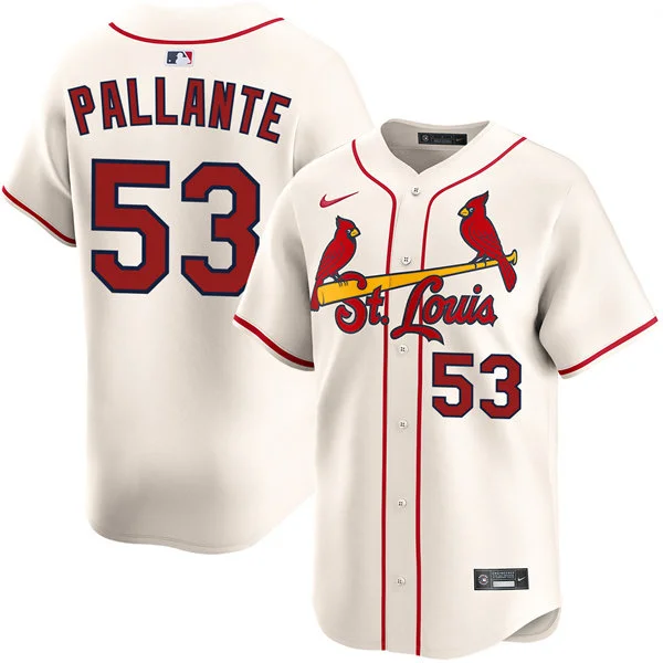 Men's St. Louis Cardinals #53 Andre Pallante Nike Cream Alternate Limited Jersey
