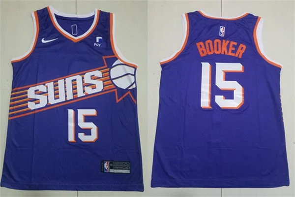 Youth Phoenix Suns #15 Devin Booker 2026-27 Nike Purple Icon Edition Swingman Jersey