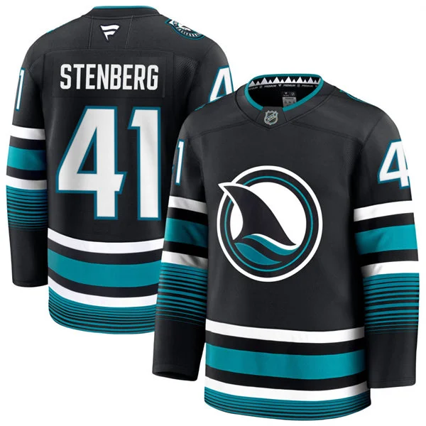 Mens San Jose Sharks #41 Ivar Stenberg Fanatics Black Alternate Premium Jersey