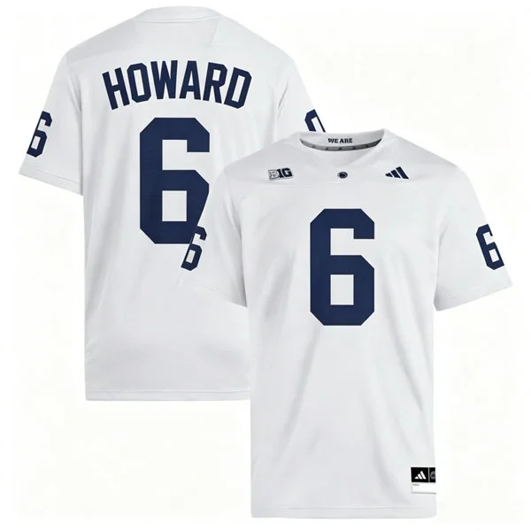 Penn State Nittany Lions #6 Koby Howard 2026 Adidas White with Name Football Jersey 