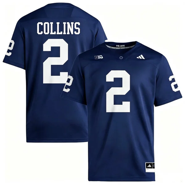 Penn State Nittany Lions #2 Audavion Collins 2026 Adidas Navy with Name Football Jersey 