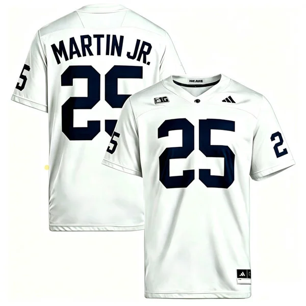 Penn State Nittany Lions #25 Quinton Martin Jr. 2026 Adidas White with Name Football Jersey 