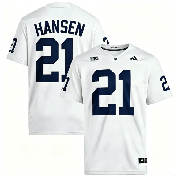 Penn State Nittany Lions #21 Carson Hansen 2026 Adidas White with Name Football Jersey 