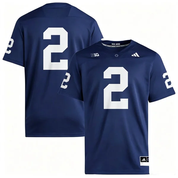 Penn State Nittany Lions #2 Audavion Collins 2026 Adidas Navy Football Game Jersey 