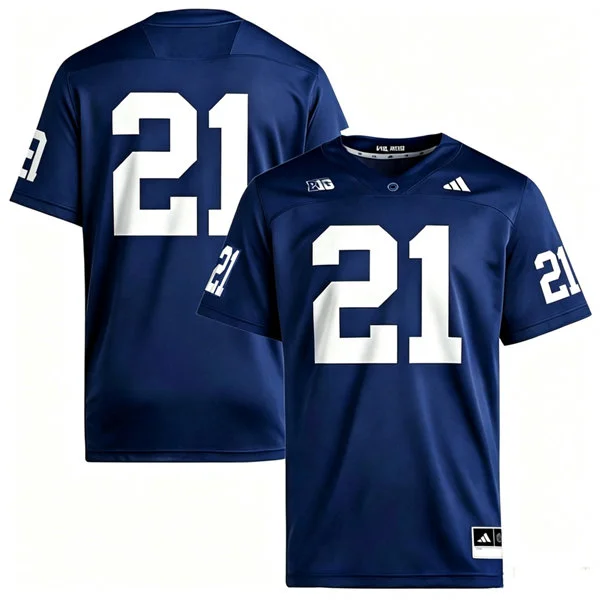 Penn State Nittany Lions #21 Carson Hansen 2026 Adidas Navy Football Game Jersey 