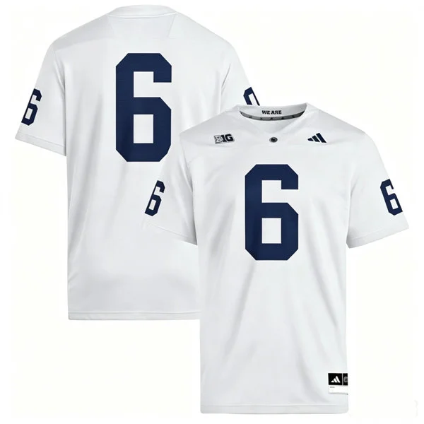 Penn State Nittany Lions #6 Koby Howard 2026 Adidas White Football Game Jersey