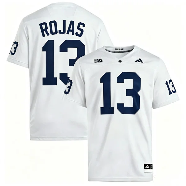 Penn State Nittany Lions #13 Tony Rojas 2026 Adidas White with Name Football Jersey 