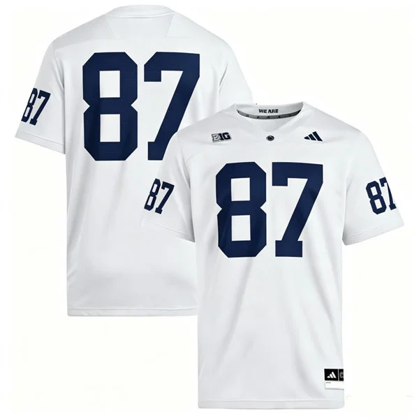 Penn State Nittany Lions #87 Andrew Rappleyea 2026 Adidas White Football Game Jersey