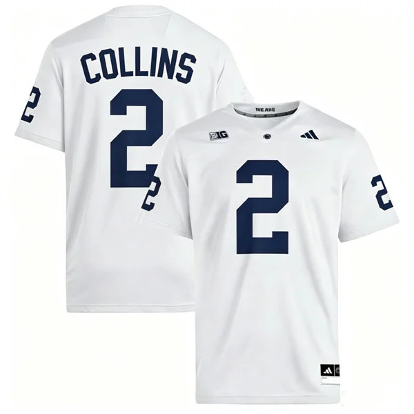 Penn State Nittany Lions #2 Audavion Collins 2026 Adidas White with Name Football Jersey 