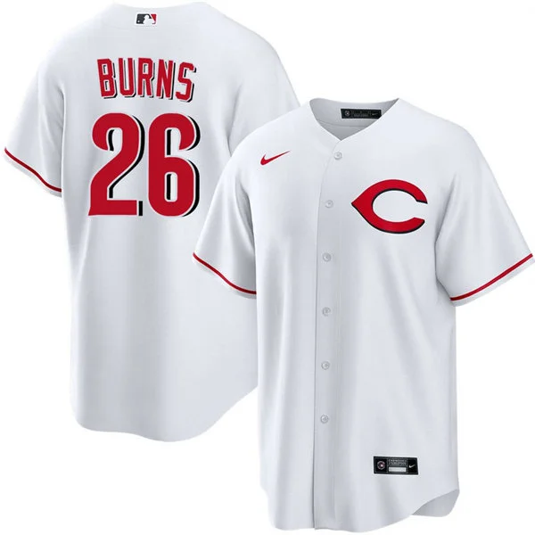 Men's Cincinnati Reds #26 Chase Burns Nike White Alternate 2 Limited Jersey