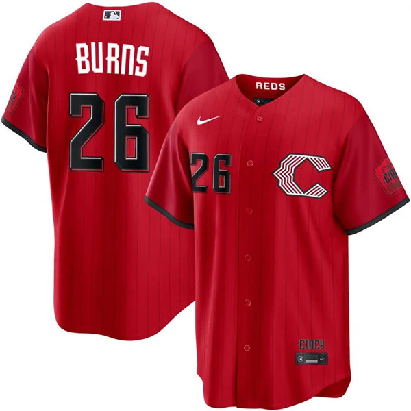 Men's Cincinnati Reds #26 Chase Burns Nike 2026 All-Red City Connect Limited Jersey