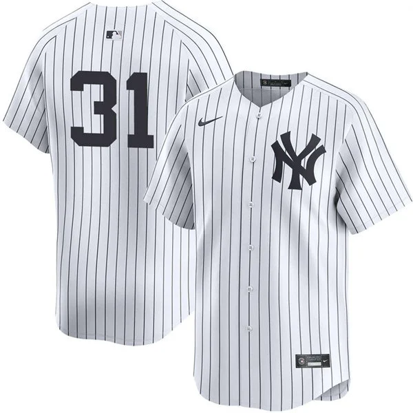 Men's New York Yankees #31 Cam Schlittler Nike White Home Limited Jersey