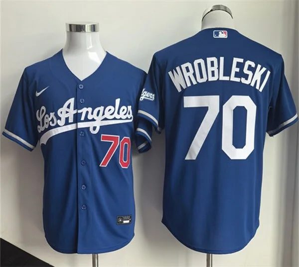 Mens Los Angeles Dodgers #70 Justin Wrobleski Nike 2026 Royal Alternate 2nd Stadium Jersey
