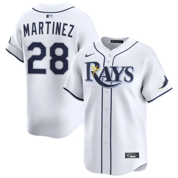 Mens Tampa Bay Rays #28 Nick Martinez Nike White Home Limited Jersey