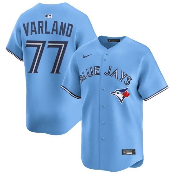 Mens Toronto Blue Jays #77 Louis Varland Nike Powder Blue Alternate Limited Jersey