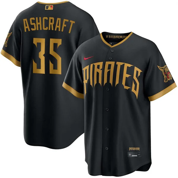 Mens Pittsburgh Pirates #35 Braxton Ashcraft 2026 Black City Connect 2.0 Limited Jersey