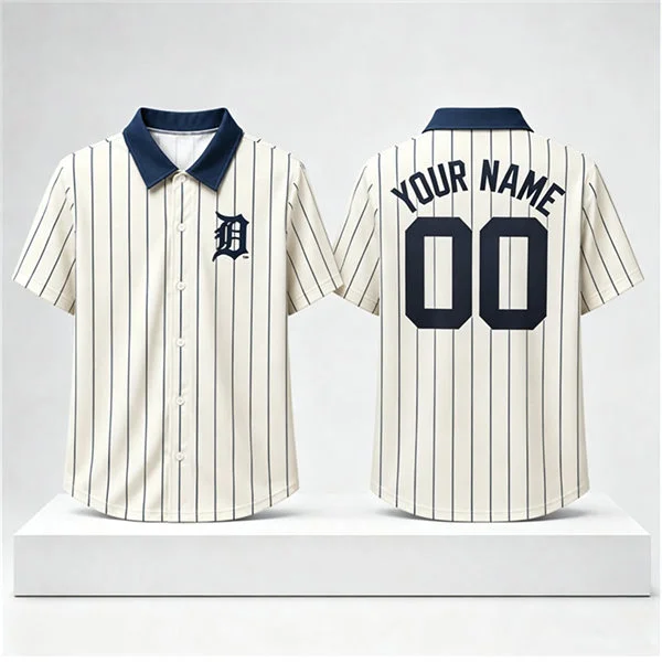 Detroit Tigers Custom 1901 Retro 125TH Anniversary Gate Giveaway Jersey