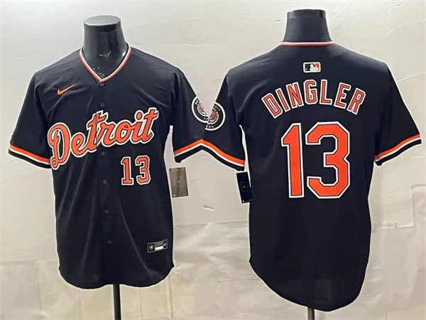 Men's Detroit Tigers #13 Dillon Dingler Nike 2026 Navy Alternate Limited Jersey