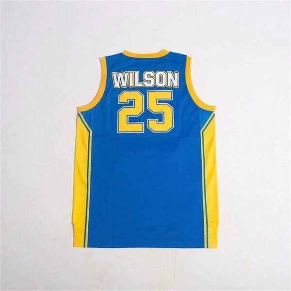 Stitched #25 Ben Wilson Simeon Wolverines HIGH SCHOOL BASKETBALL JERSEY Blue