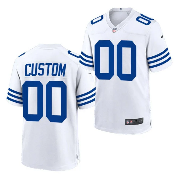 Indianapolis Colts Custom Nike White Alternate Vapor F.U.S.E. Limited Jersey