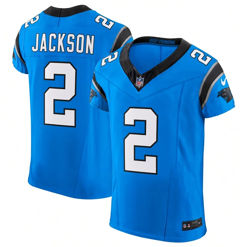 Mens Carolina Panthers #2 Mike Jackson Nike Blue Alternate Vapor F.U.S.E. Limited Jersey