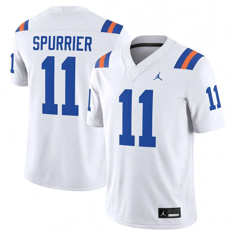 Florida Gators #11 Steve Spurrier 2026 White 1960s Throwback Classic Football Jersey
