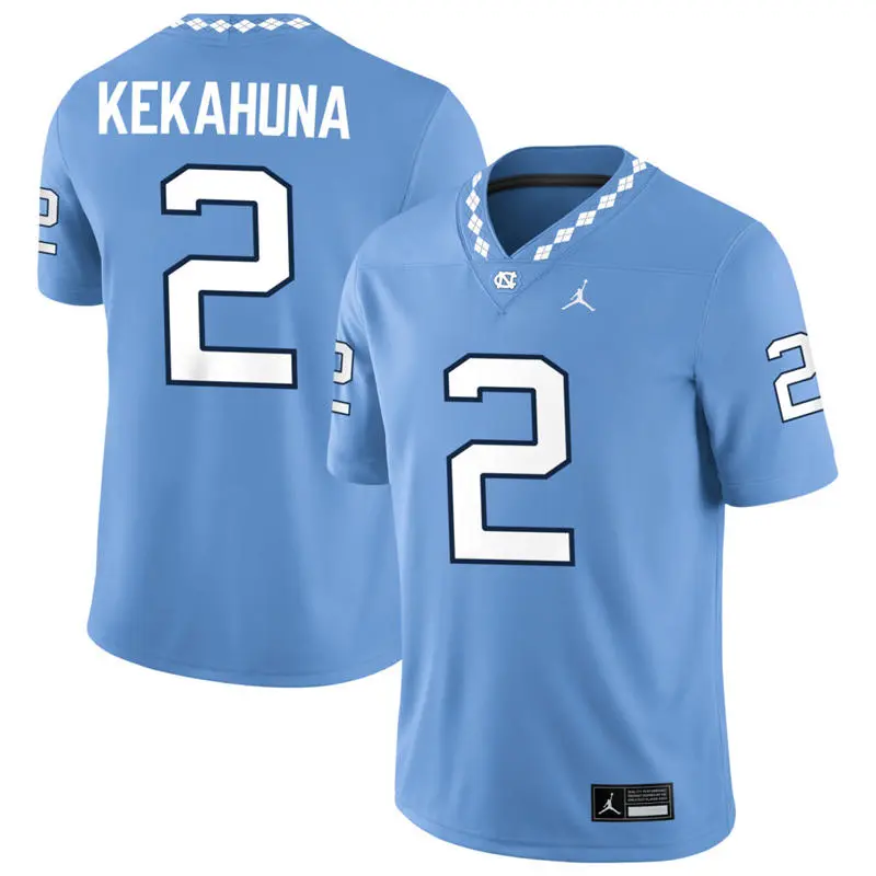 North Carolina Tar Heels #2 Trech Kekahuna 2026 Blue F.U.S.E. College Football Game Jersey